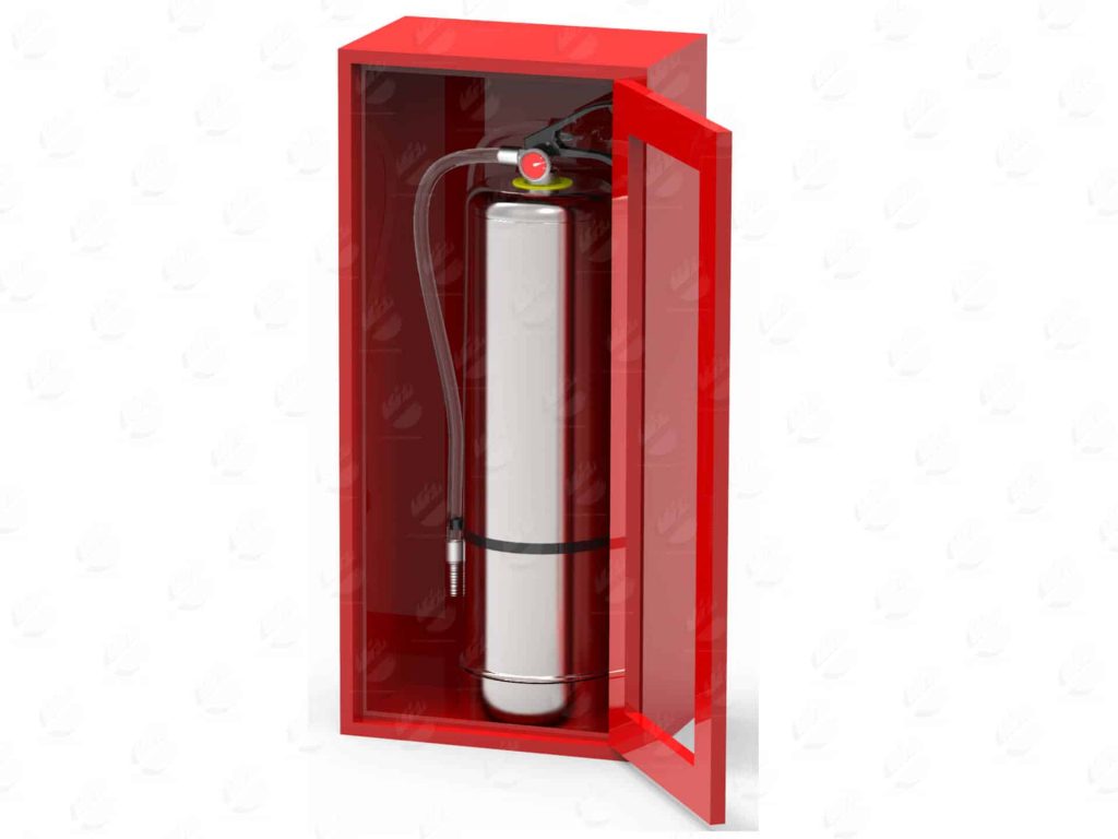 Gabinete para extintor 20 lb. PQS y Agua