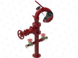 Hidrante de agua de 4" con 2 salidas de 2 1/2"