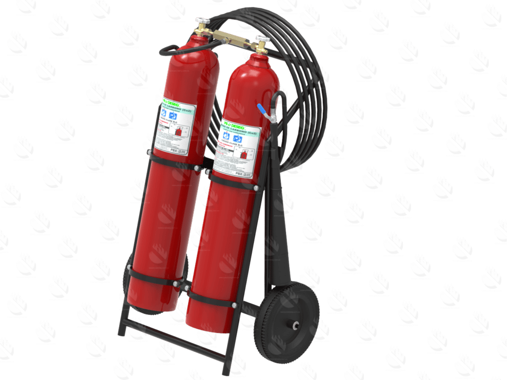 EXTINTOR 100 DE CO2 DOS CILINDROS 2