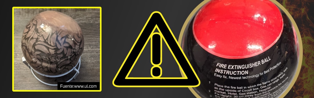 UL advierte de las marcas de UL no autorizadas en las bolas extintoras de incendios 
